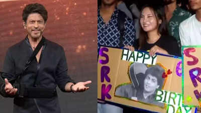 From Kolkata to Mumbai: Fans throng outside Mannat as ‘King Khan’ turns 60 | Mumbai News