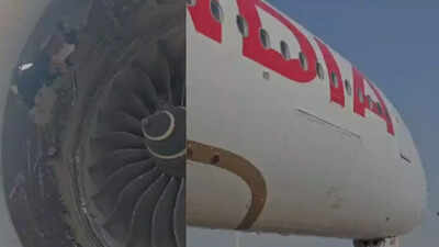 Fog, loose wheel and fallen container: How Air India Airbus A350 engine was damaged at Delhi airport | Delhi News